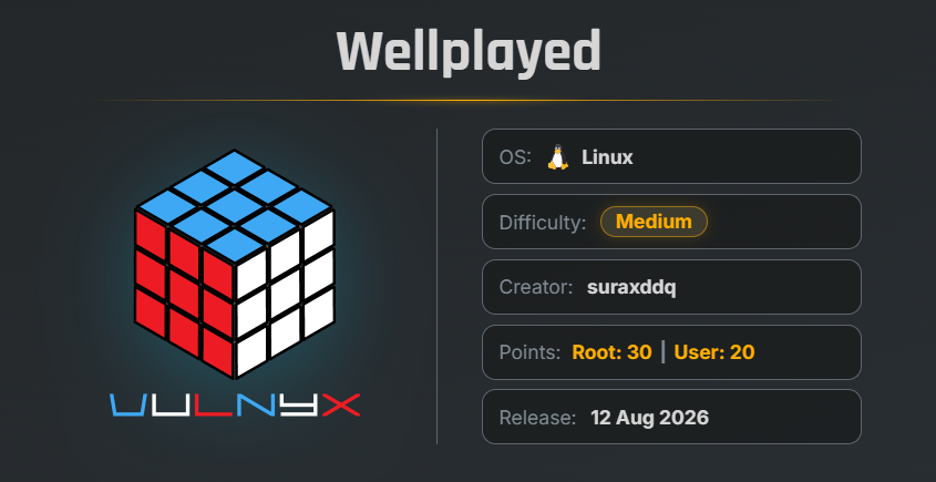 wellplayed-vulnyx